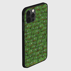 Чехол для iPhone 12 Pro Грустные лягушки, цвет: 3D-черный — фото 2