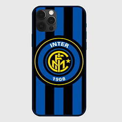 Чехол для iPhone 12 Pro Inter FC 1908, цвет: 3D-черный