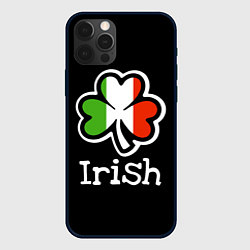 Чехол iPhone 12 Pro Irish - tricolor clover