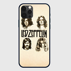 Чехол для iPhone 12 Pro Led Zeppelin Guys, цвет: 3D-черный