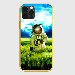 Чехол для iPhone 12 Pro Первый на Земле, цвет: 3D-желтый