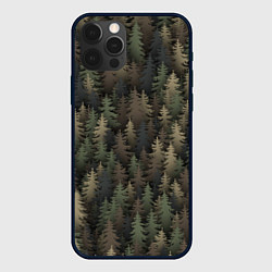 Чехол iPhone 12 Pro Лесной камуфляж