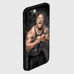 Чехол для iPhone 12 Pro Dwayne Johnson, цвет: 3D-черный — фото 2