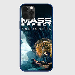 Чехол для iPhone 12 Pro Mass Effect: Andromeda, цвет: 3D-тёмно-синий