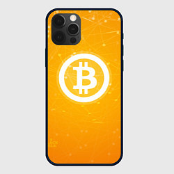 Чехол iPhone 12 Pro Bitcoin Orange