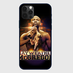 Чехол для iPhone 12 Pro Mayweather vs McGregor, цвет: 3D-черный