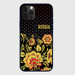 Чехол iPhone 12 Pro Russia: black edition