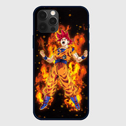 Чехол iPhone 12 Pro Fire Goku