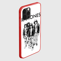 Чехол для iPhone 12 Pro Ramones Party, цвет: 3D-красный — фото 2