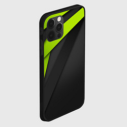 Чехол для iPhone 12 Pro Спортивная геометрия 6, цвет: 3D-черный — фото 2