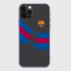 Чехол iPhone 12 Pro Barcelona FC: Dark style