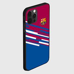 Чехол для iPhone 12 Pro Barcelona FC: Sport Line 2018, цвет: 3D-черный — фото 2