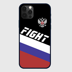 Чехол для iPhone 12 Pro Fight Russia, цвет: 3D-черный