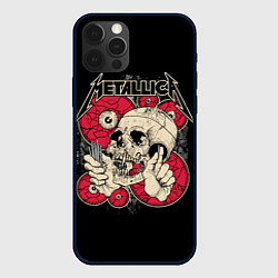Чехол iPhone 12 Pro Metallica Skull