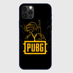 Чехол iPhone 12 Pro PUBG: Black Soldier