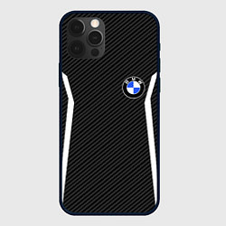 Чехол iPhone 12 Pro BMW CARBON БМВ КАРБОН