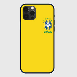 Чехол для iPhone 12 Pro Сборная Бразилии, цвет: 3D-черный