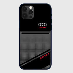 Чехол iPhone 12 Pro Audi: Crey & Black