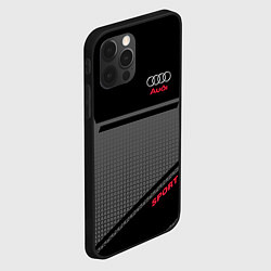 Чехол для iPhone 12 Pro Audi: Crey & Black, цвет: 3D-черный — фото 2