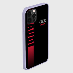 Чехол для iPhone 12 Pro Audi: Black Sport, цвет: 3D-светло-сиреневый — фото 2