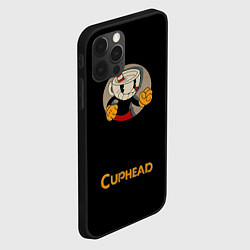 Чехол для iPhone 12 Pro Cuphead: Black Mugman, цвет: 3D-черный — фото 2