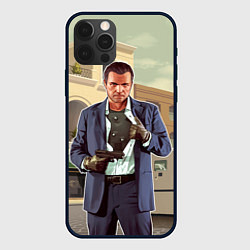 Чехол для iPhone 12 Pro GTA V: Michael, цвет: 3D-черный