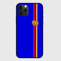 Чехол для iPhone 12 Pro Армения, цвет: 3D-черный