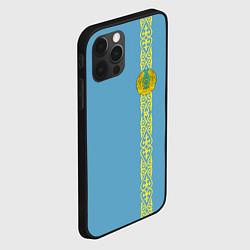 Чехол для iPhone 12 Pro I Love Kazakhstan, цвет: 3D-черный — фото 2