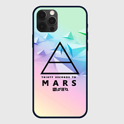 Чехол для iPhone 12 Pro 30 Seconds to Mars, цвет: 3D-черный