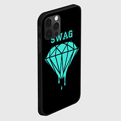 Чехол для iPhone 12 Pro Swag diamond, цвет: 3D-черный — фото 2