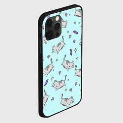 Чехол для iPhone 12 Pro Кавайные котики, цвет: 3D-черный — фото 2