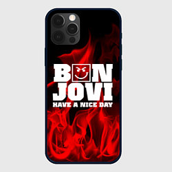 Чехол для iPhone 12 Pro Bon Jovi: Have a nice day, цвет: 3D-черный