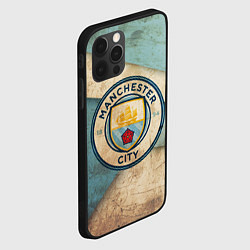Чехол для iPhone 12 Pro FC Man City: Old Style, цвет: 3D-черный — фото 2