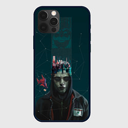 Чехол для iPhone 12 Pro Mr. Robot, цвет: 3D-черный