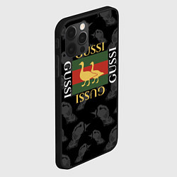 Чехол для iPhone 12 Pro GUSSI Style, цвет: 3D-черный — фото 2