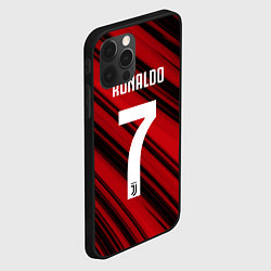 Чехол для iPhone 12 Pro Ronaldo 7: Red Sport, цвет: 3D-черный — фото 2
