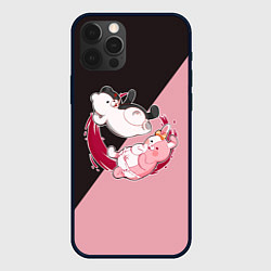 Чехол для iPhone 12 Pro MONOKUMA X MONOMI, цвет: 3D-черный