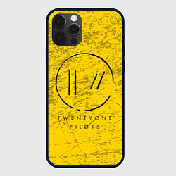 Чехол для iPhone 12 Pro 21 Pilots: Yellow Grunge, цвет: 3D-черный