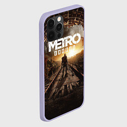 Чехол для iPhone 12 Pro Metro Exodus: Sunset, цвет: 3D-светло-сиреневый — фото 2