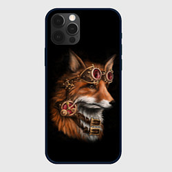 Чехол для iPhone 12 Pro Королевский лис, цвет: 3D-черный