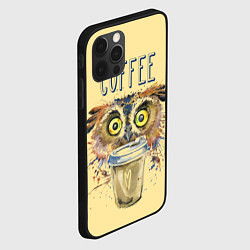 Чехол для iPhone 12 Pro Owls like coffee, цвет: 3D-черный — фото 2