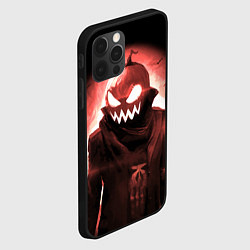 Чехол для iPhone 12 Pro Зловещая тыква, цвет: 3D-черный — фото 2
