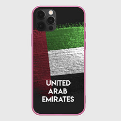 Чехол для iPhone 12 Pro United Arab Emirates Style, цвет: 3D-малиновый