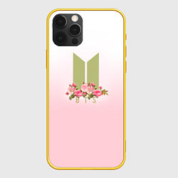 Чехол iPhone 12 Pro BTS: Pink Flowers