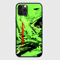 Чехол iPhone 12 Pro Cyberpunk 2077: Green Breaks