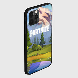 Чехол для iPhone 12 Pro Fortnite: Forest View, цвет: 3D-черный — фото 2