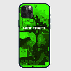 Чехол iPhone 12 Pro Minecraft: Green World