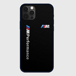 Чехол для iPhone 12 Pro BMW M PERFORMANCE CARBON КАРБОН, цвет: 3D-черный