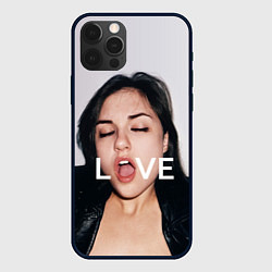 Чехол для iPhone 12 Pro Sasha Grey: LOVE, цвет: 3D-черный