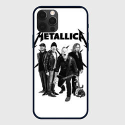 Чехол для iPhone 12 Pro Metallica, цвет: 3D-черный